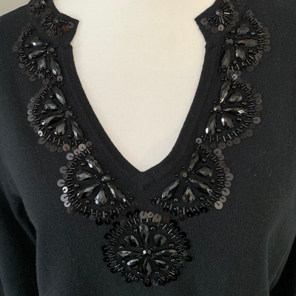 Lane Bryant sweater with bead and sequins 14-16W office career wedding formal - Picture 5 of 16